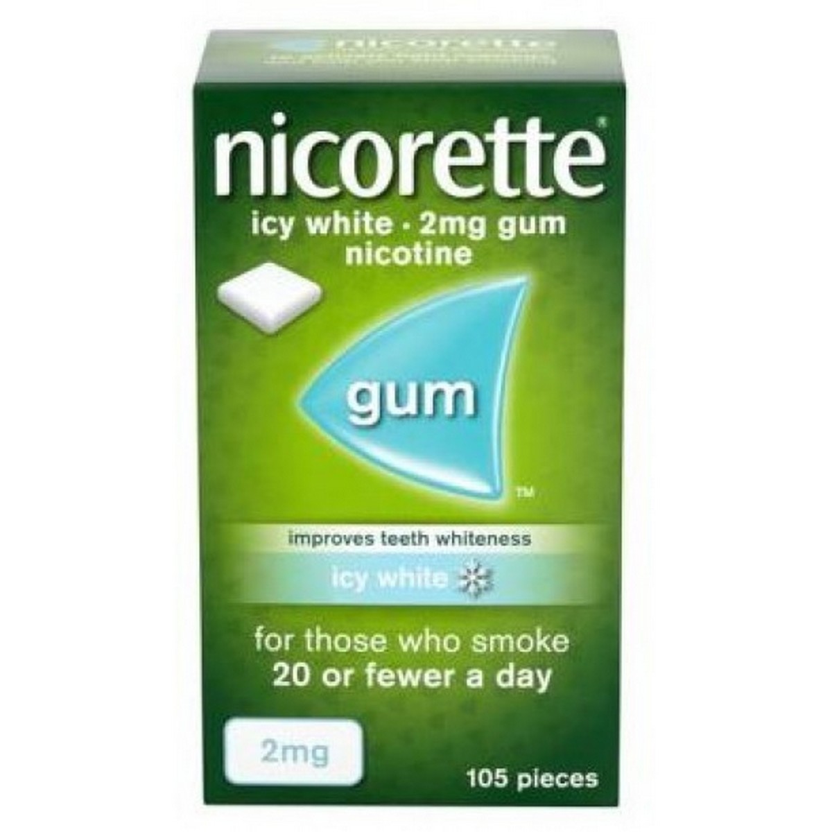 Nicorette Gum 2mg ICY White