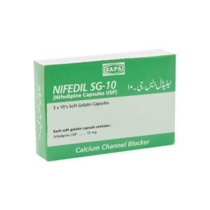 Nifedil capsule SG 10 mg 3×10’s