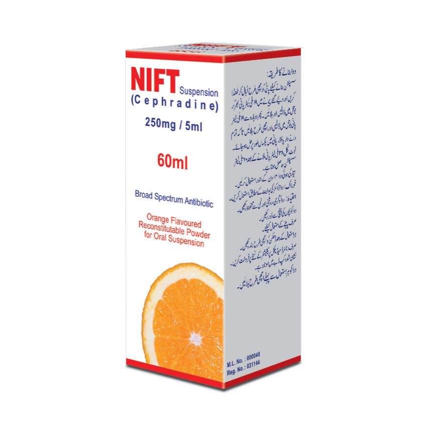 Nift suspension 250 mg 60 mL