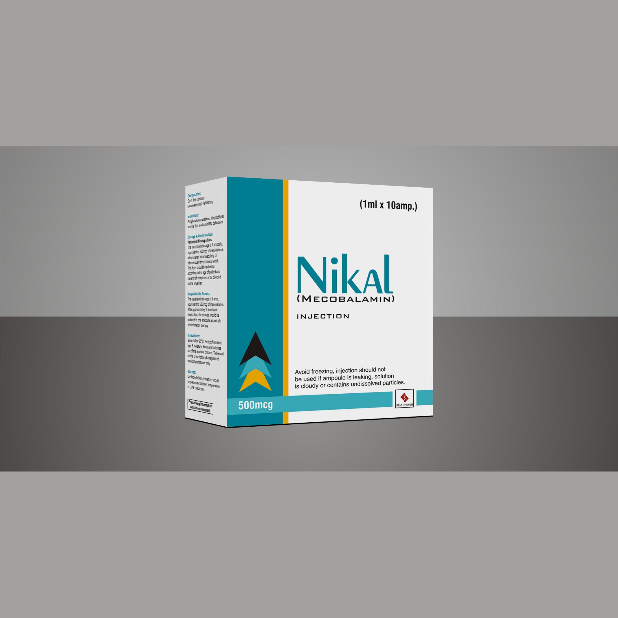 Nikal Injection 500 mcg 10 Vial