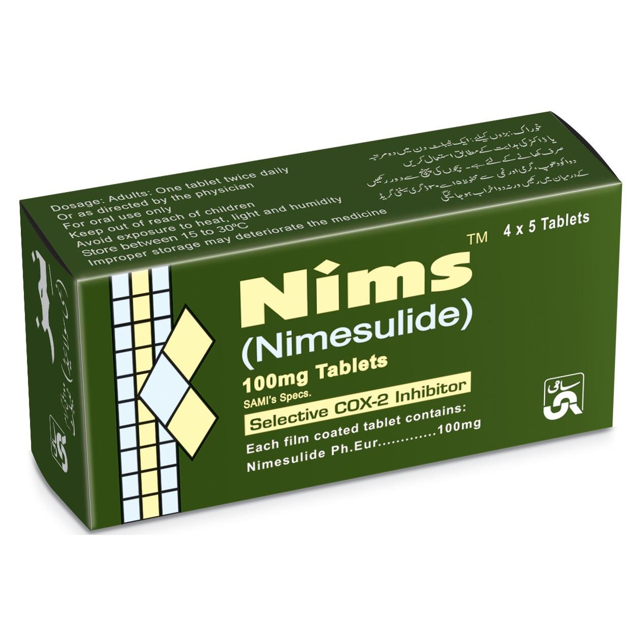 Nims tablet 100 mg 20’s