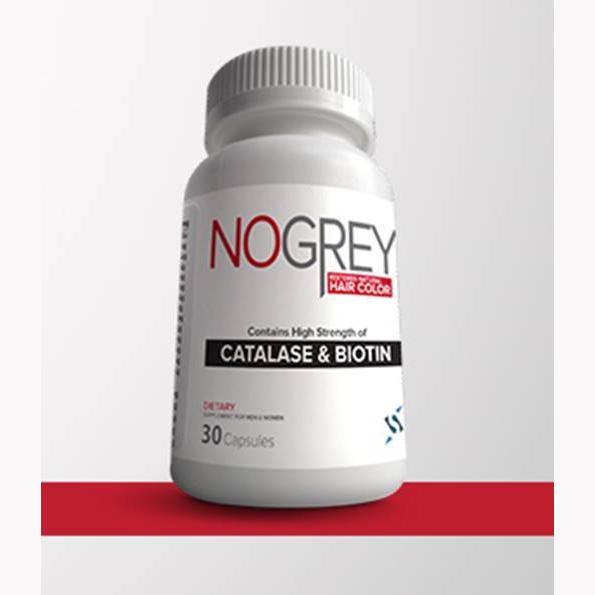 Nogrey (Catalase & Biotin) to restore hair color