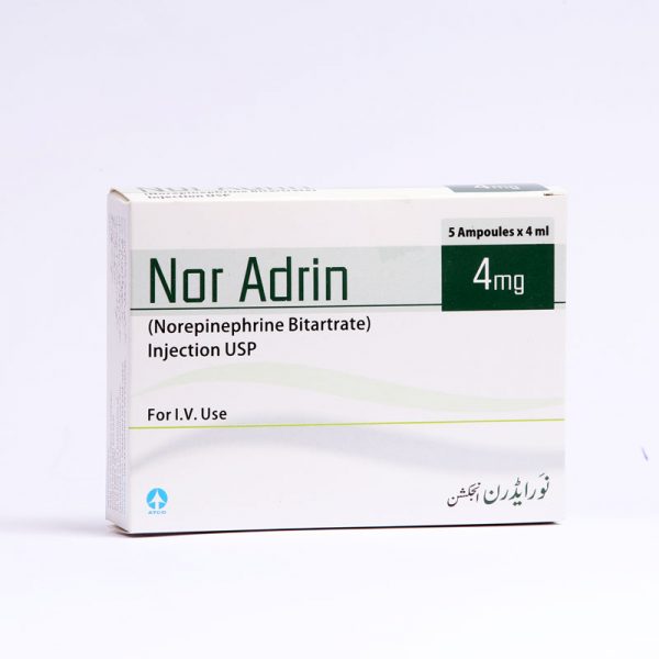 Noradrin Injection 1 mg/mL 5 Ampx4 mL