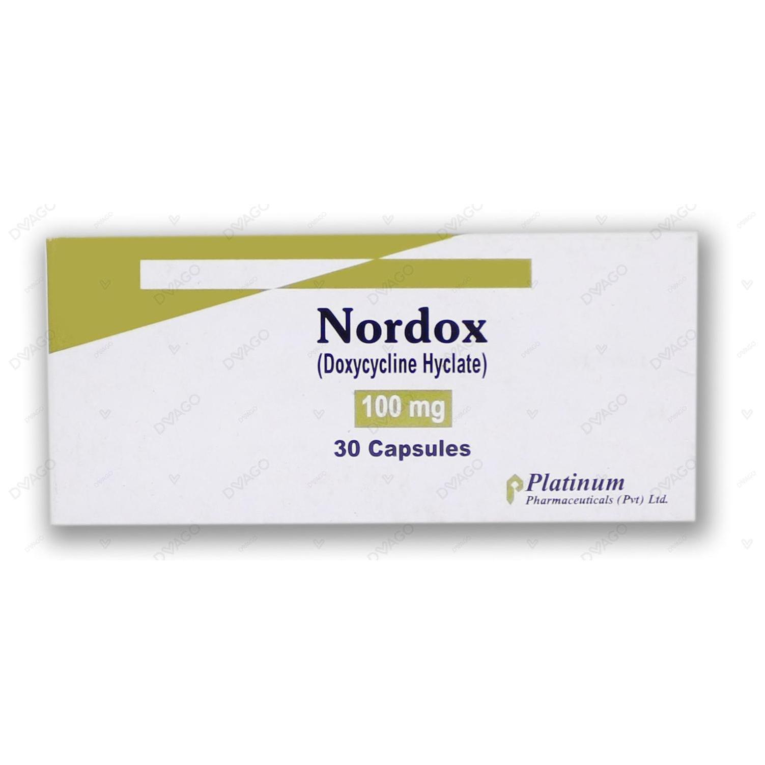 Nordox capsule 100 mg 5×6’s