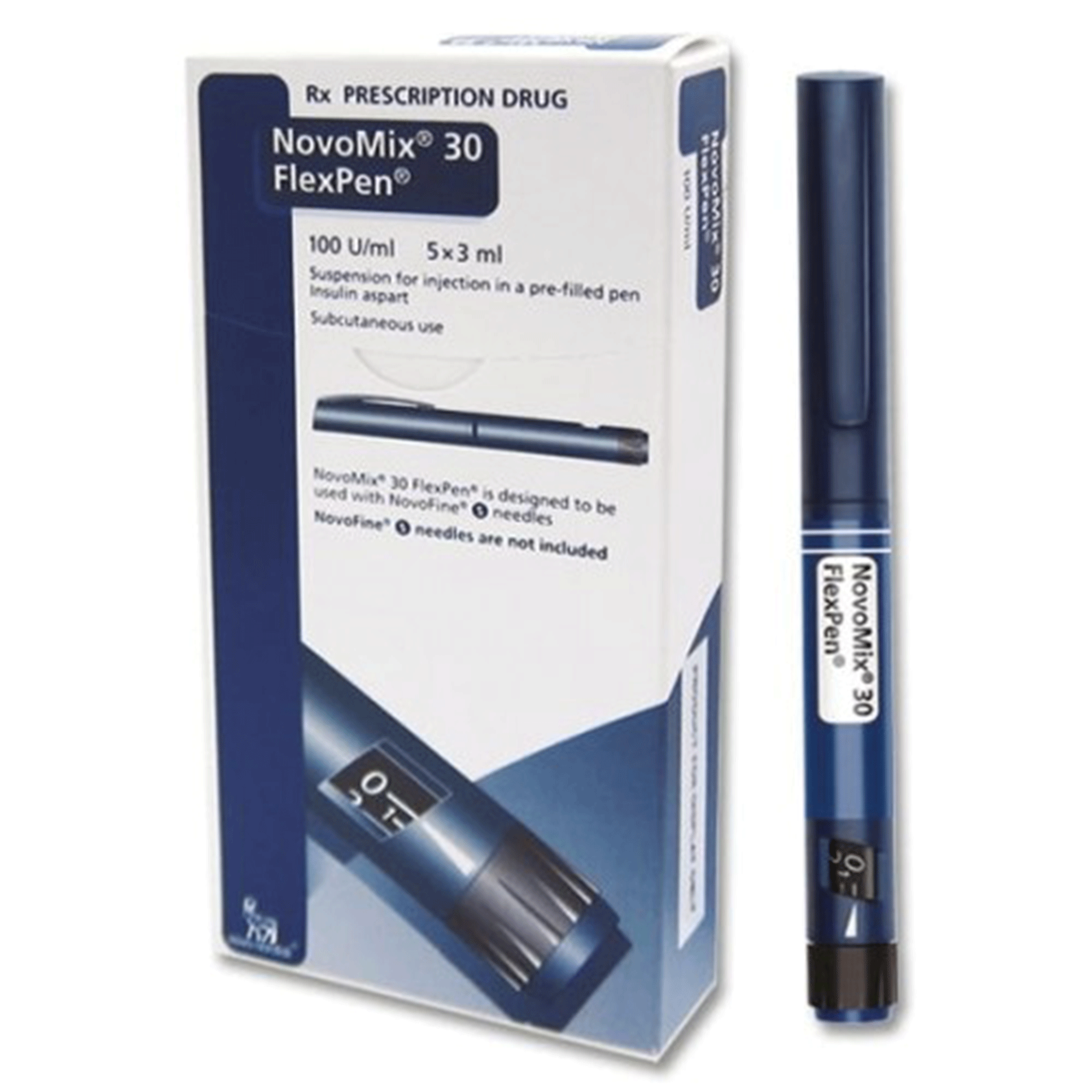 NovoMix 30 Flexpen Injection 100 IU 5 Pre filled Penx3 mL
