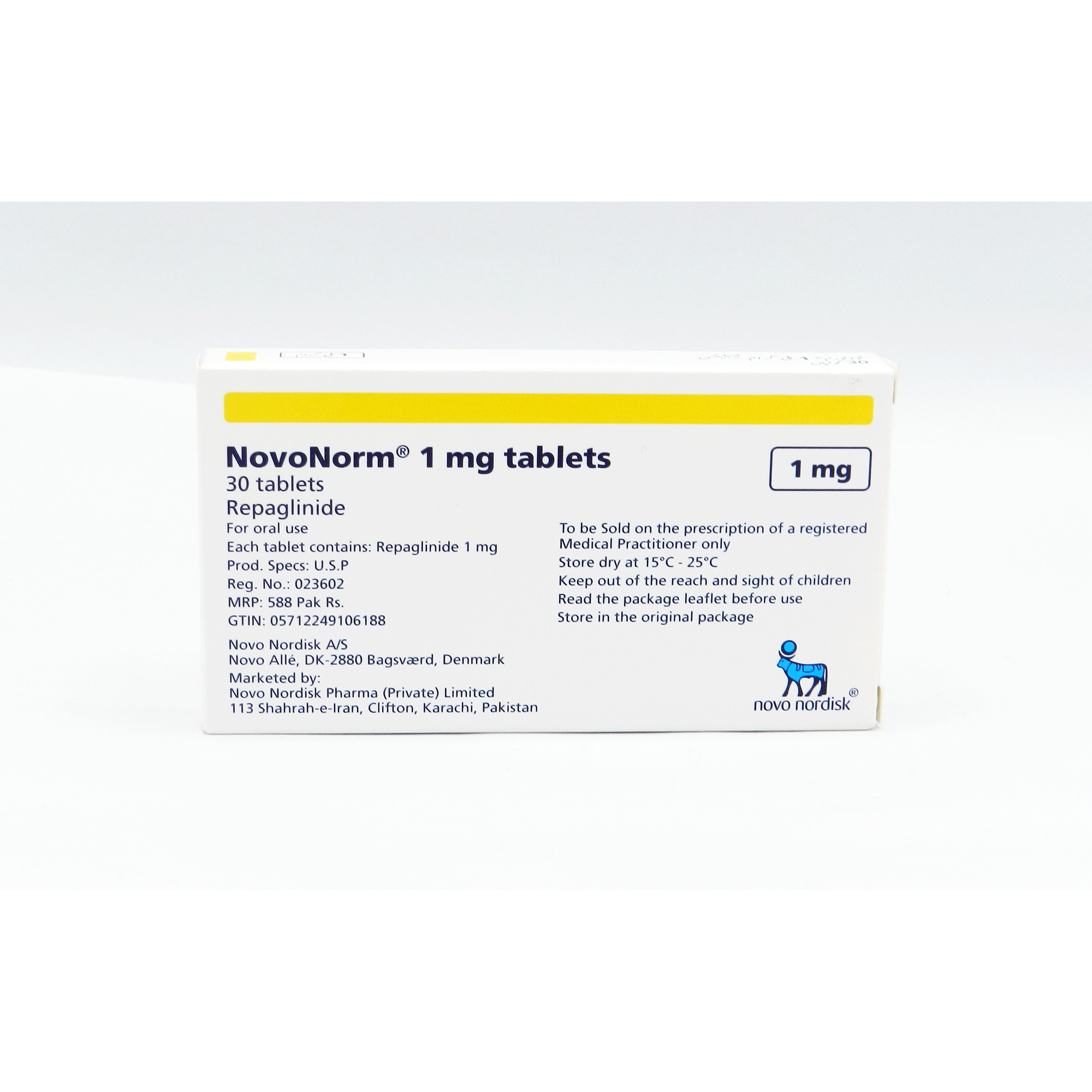 Novonorm tablet 1 mg 30’s