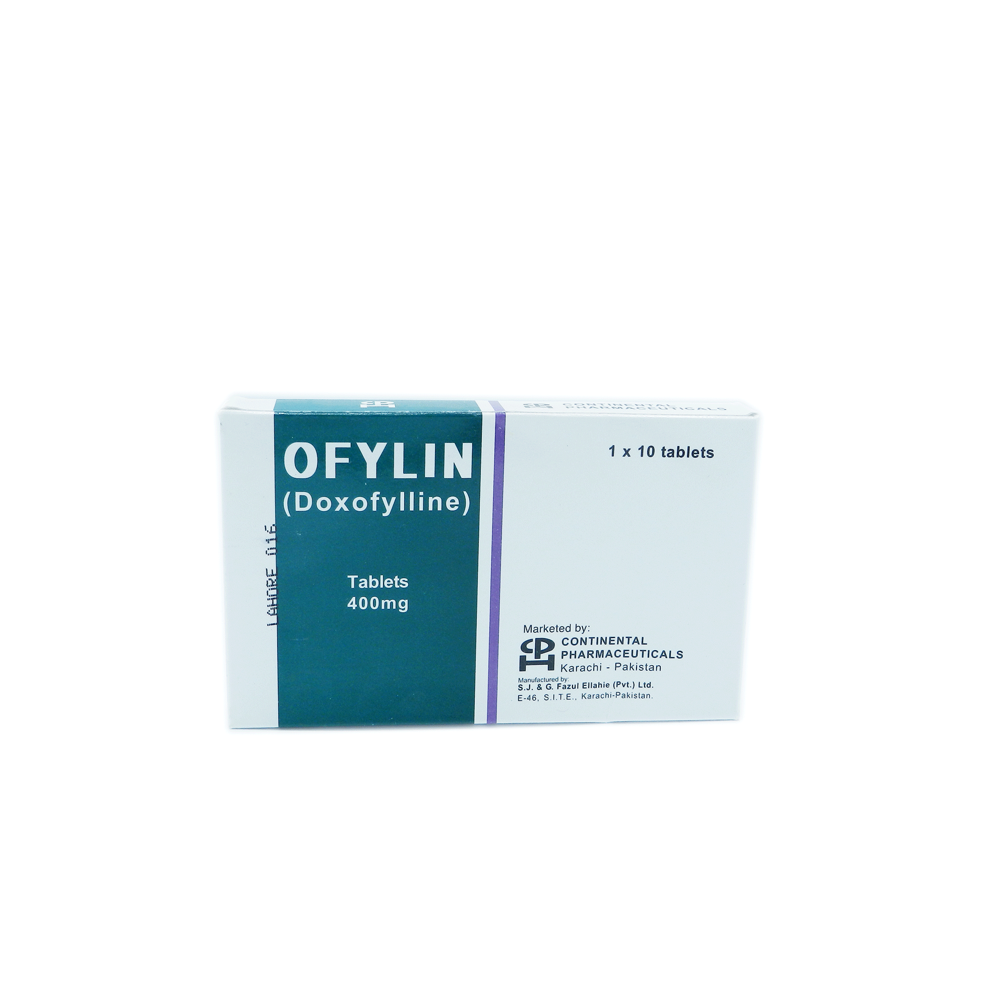 Ofylin tablet 400 mg 10’s