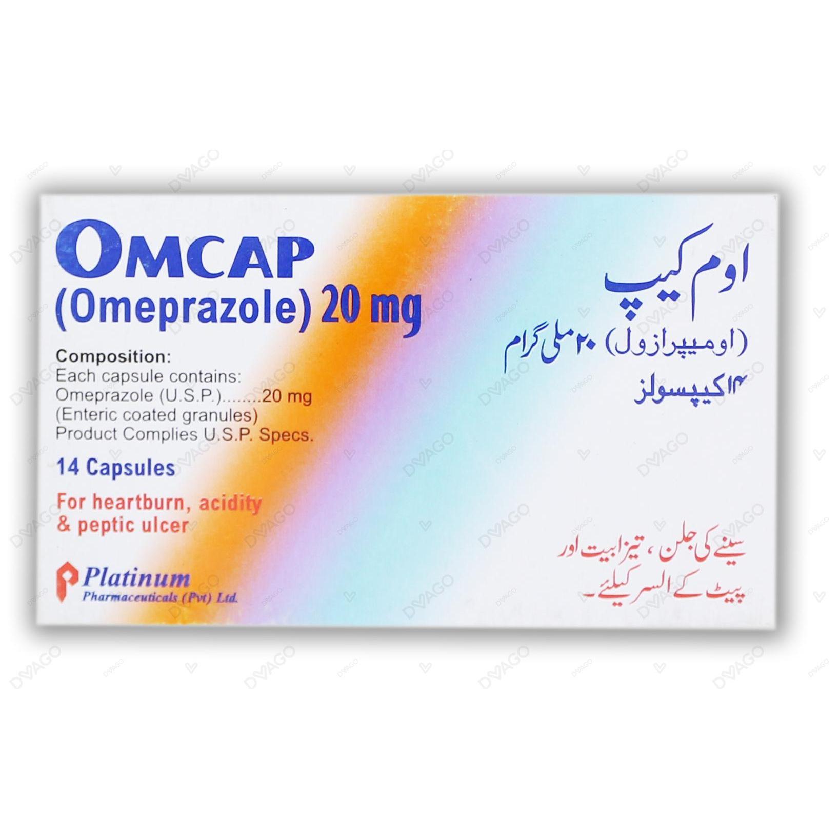 Omcap capsule 20 mg 2×7’s