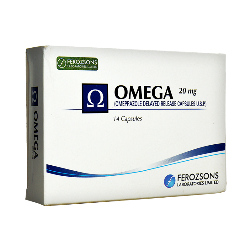 Omega capsule 20 mg 2×7’s