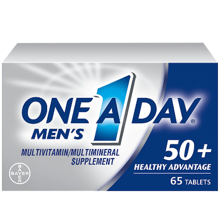 One A Day Men’s 50+ Healthy Advantage Multivitamin, 65 Count