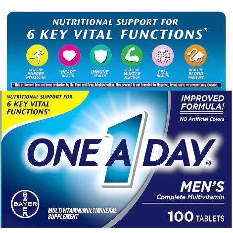 One-A-Day, Men’s Formula, Complete Multivitamin, 100 Tablets