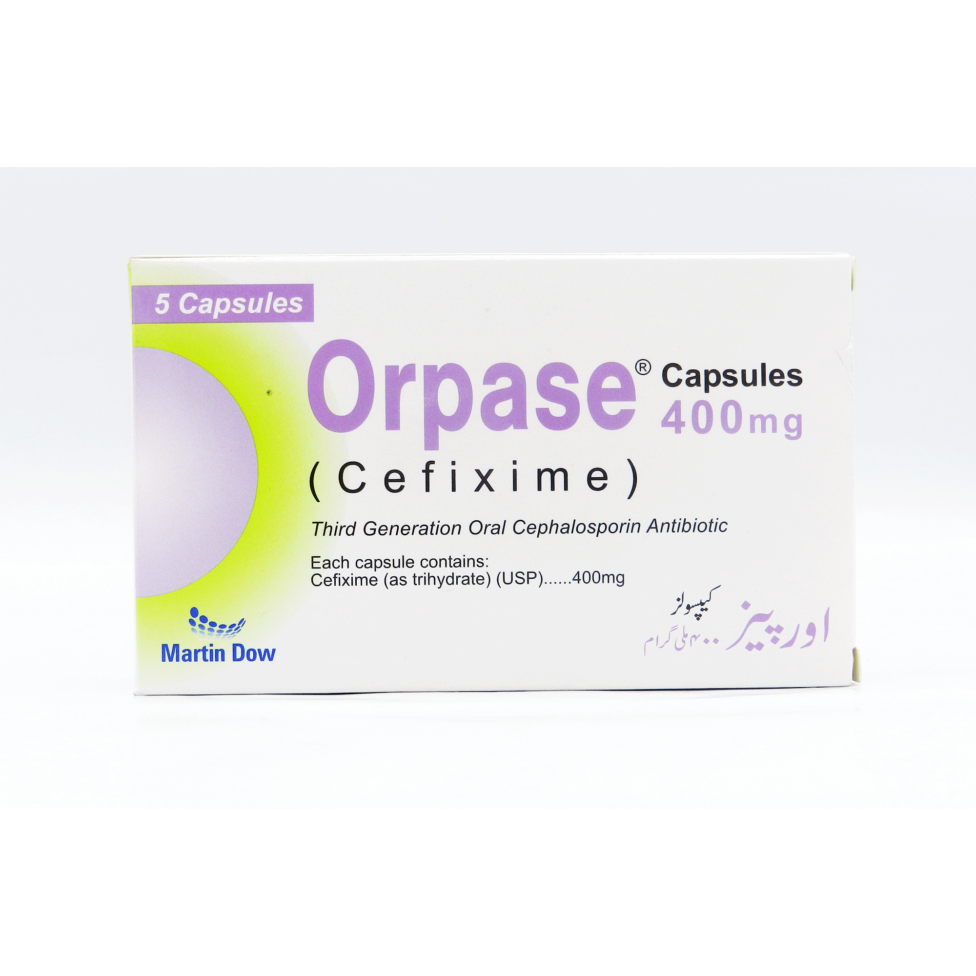 Orpase capsules 400 mg 5’s