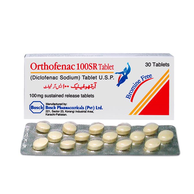 ORTHOFENAC 100mg Tablet SR 3x10s