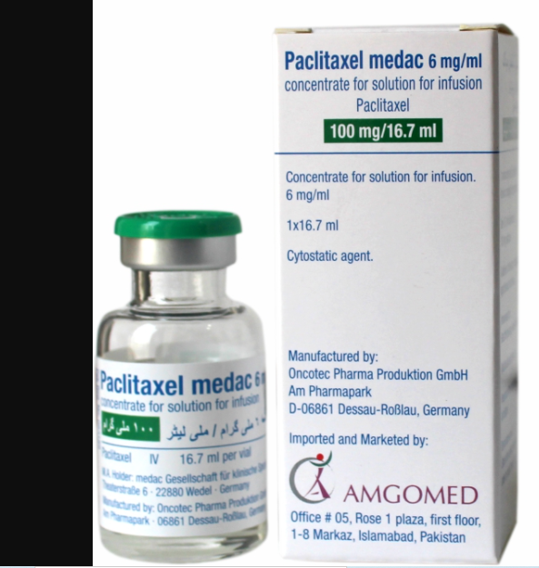 Paclitaxel medac 100mg/16.7ml solution for infusion ^