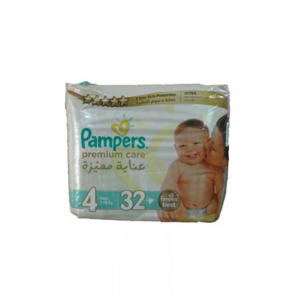 Pamper Premium Care 4 (7-18kg) 32 Pcs
