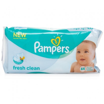 Pampers Fresh Clean 64 Pcs Baby Wipes