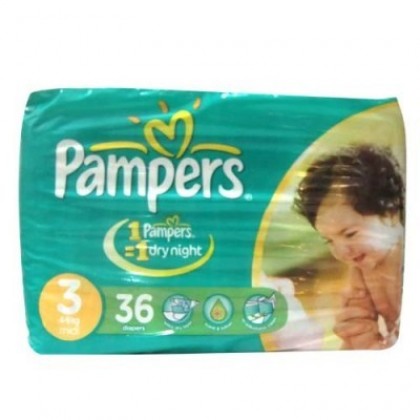 Pampers Jumbo Pack 3 Midi 4-9 Kg (36Pcs)