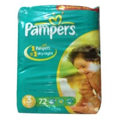 Pampers Mega Pack 3 Midi 4-9 Kg (72Pcs)