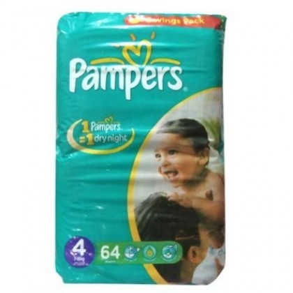 Pampers Mega Pack 4 Maxi 7-18 Kg (64Pcs)