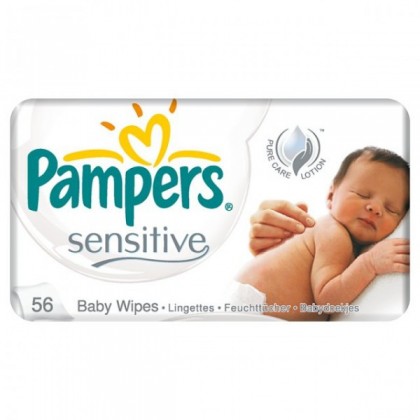 Pampers Sensitive Baby Wipes 56 Pcs