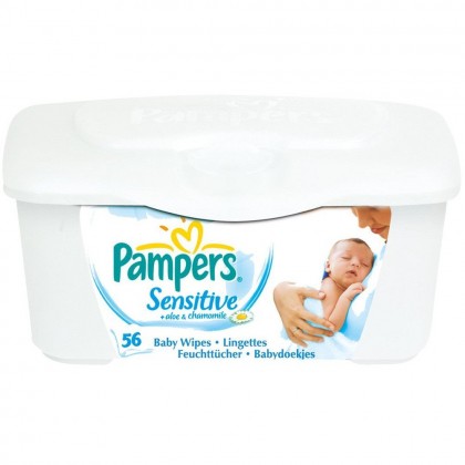 Pampers Sensitive Wet Wipes Box 56 Pieces