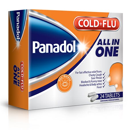 Panadol Cold + Flu all in one (All in One) 24s imported