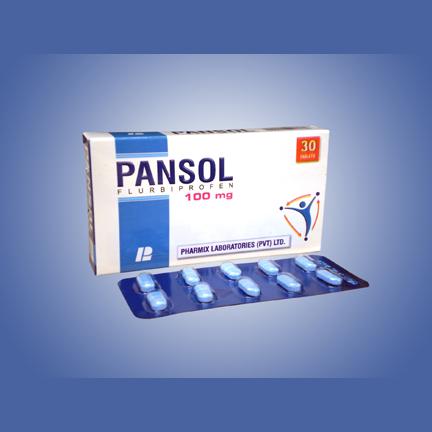 Pansol tablet 100 mg 3×10’s
