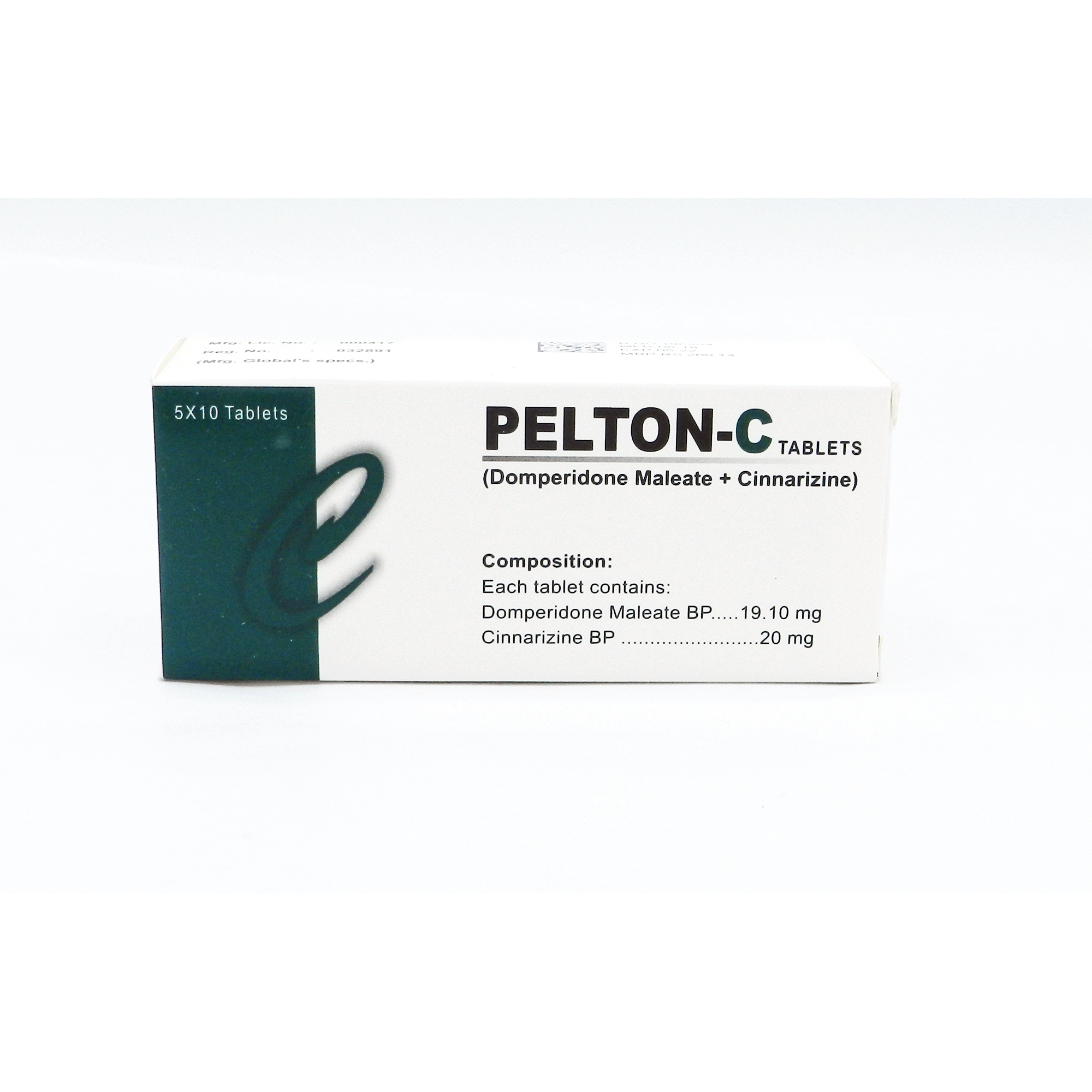 Pelton-C Tab 19.10mg/20mg 5x10s