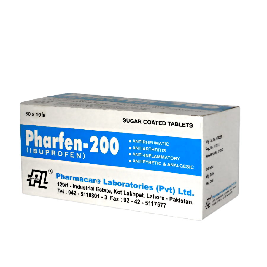 Pharfen tablet 200 mg 50×10’s