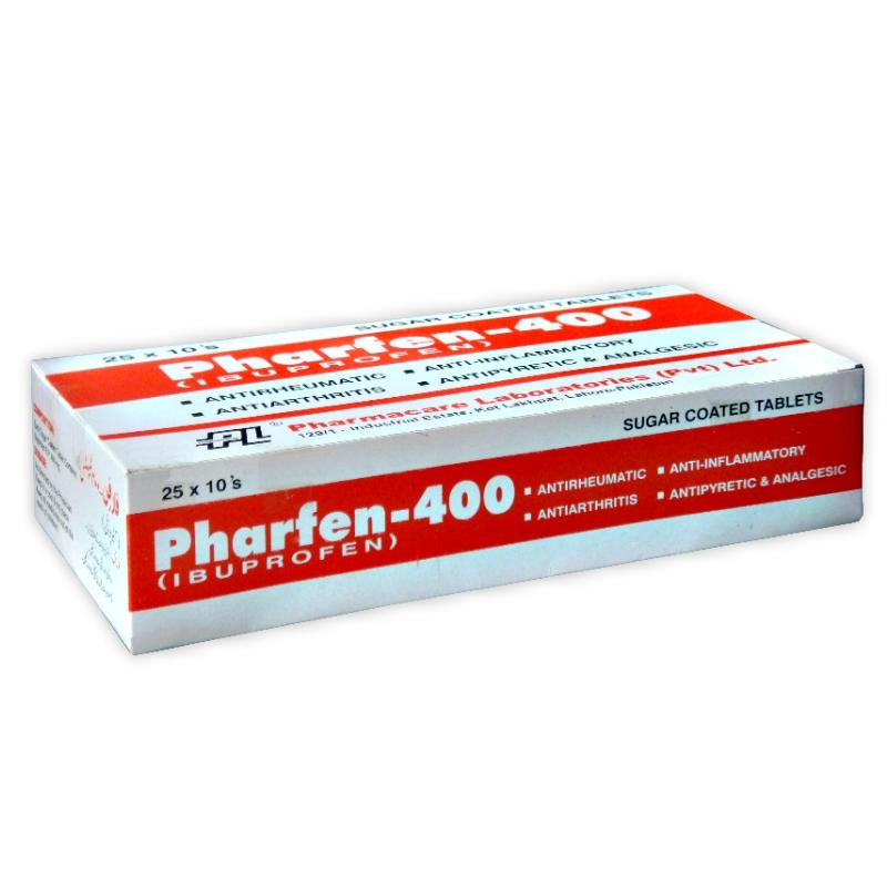 Pharfen tablet 400 mg 25×10’s