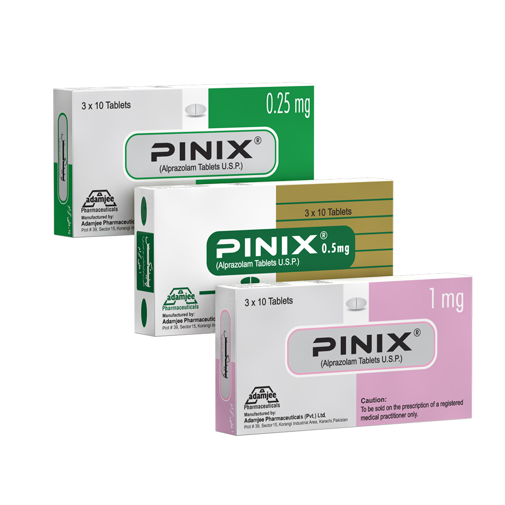 Pinix tablet 0.25 mg 30’s(Alprazolam)