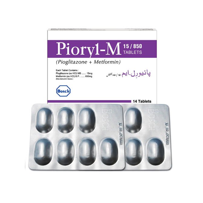 Pioryl M tablet 15/850 mg 14’s