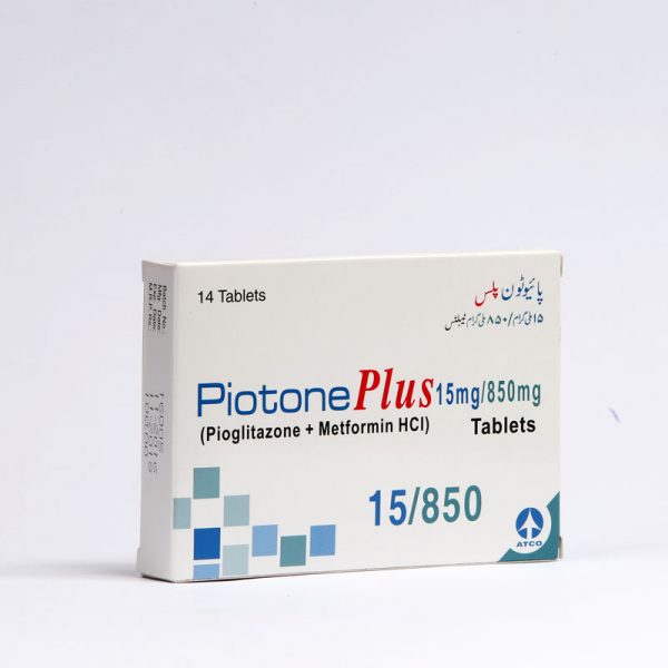 Piotone Plus tablet 15/850 mg 14’s