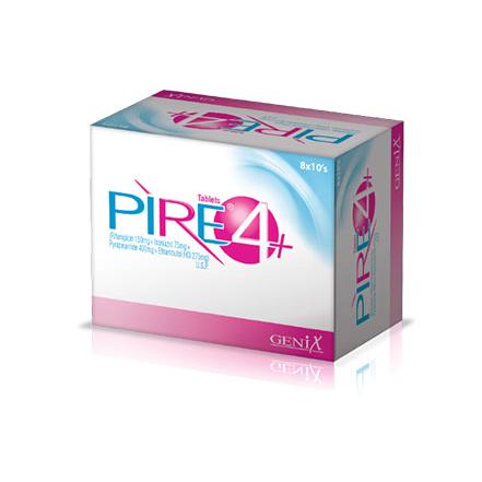 Pire+4 tablet 150/75/275/400 mg 8×10’s
