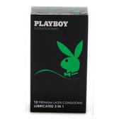 PLAY BOY 12’s 3 IN 1 CONDOMS (GREEN)