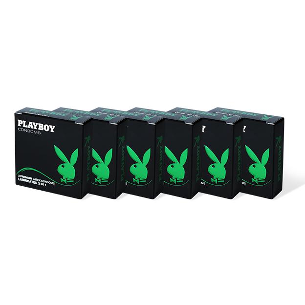 PLAY BOY 6’s 3 IN 1 CONDOMS (GREEN)