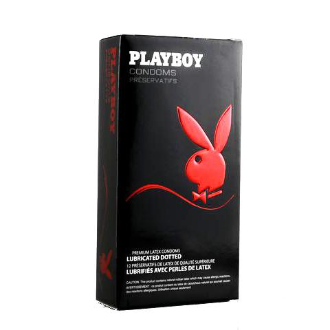 PLAY BOY 6’s DOTTED CONDOMS (RED)
