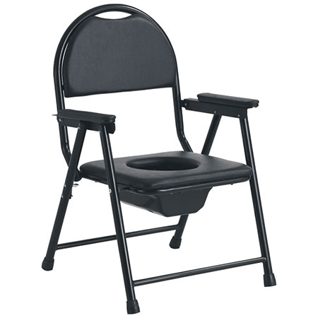 Power coated Steel black frame with seat and Backrest made of Hard foam