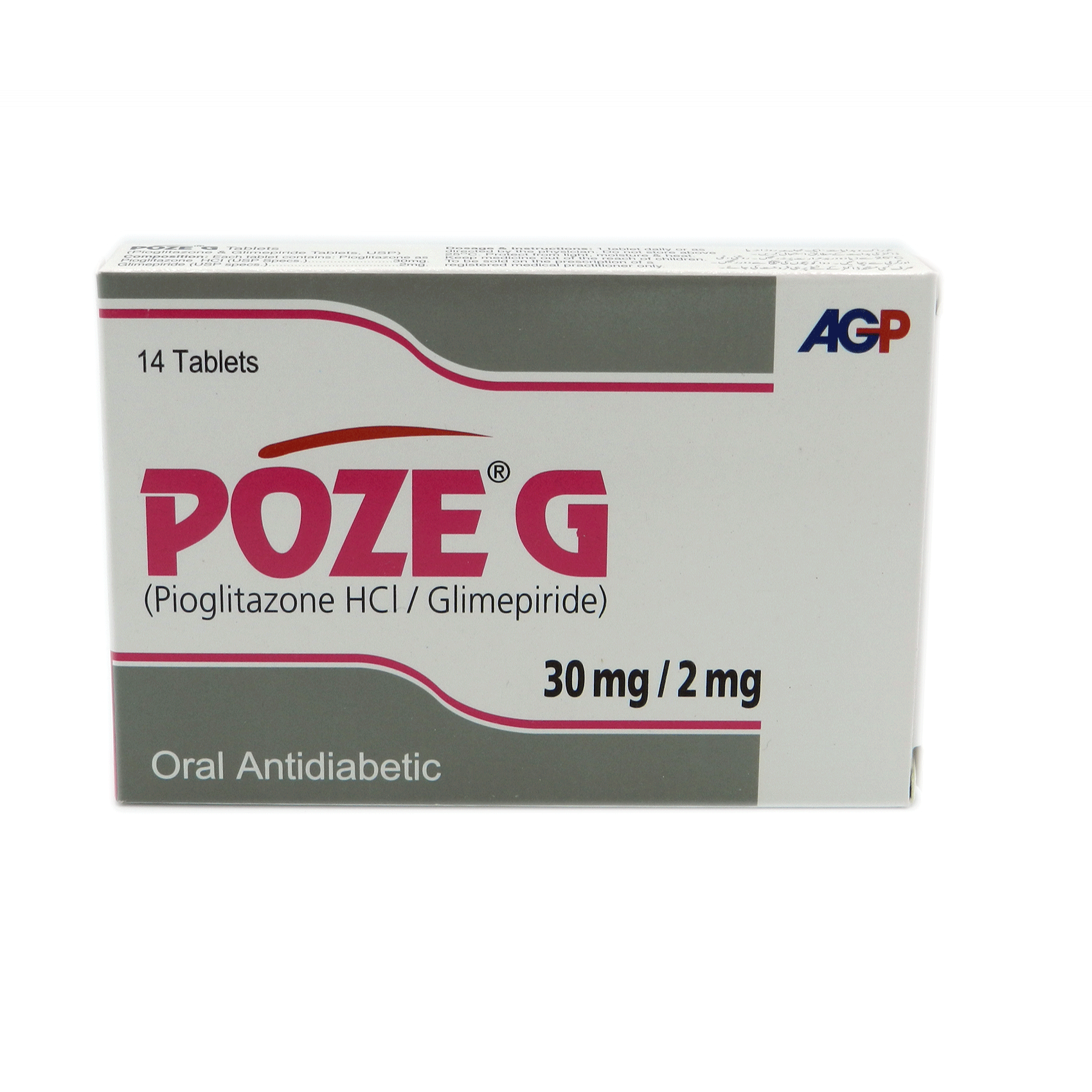 Poze G tablet 30/4 mg 14’s