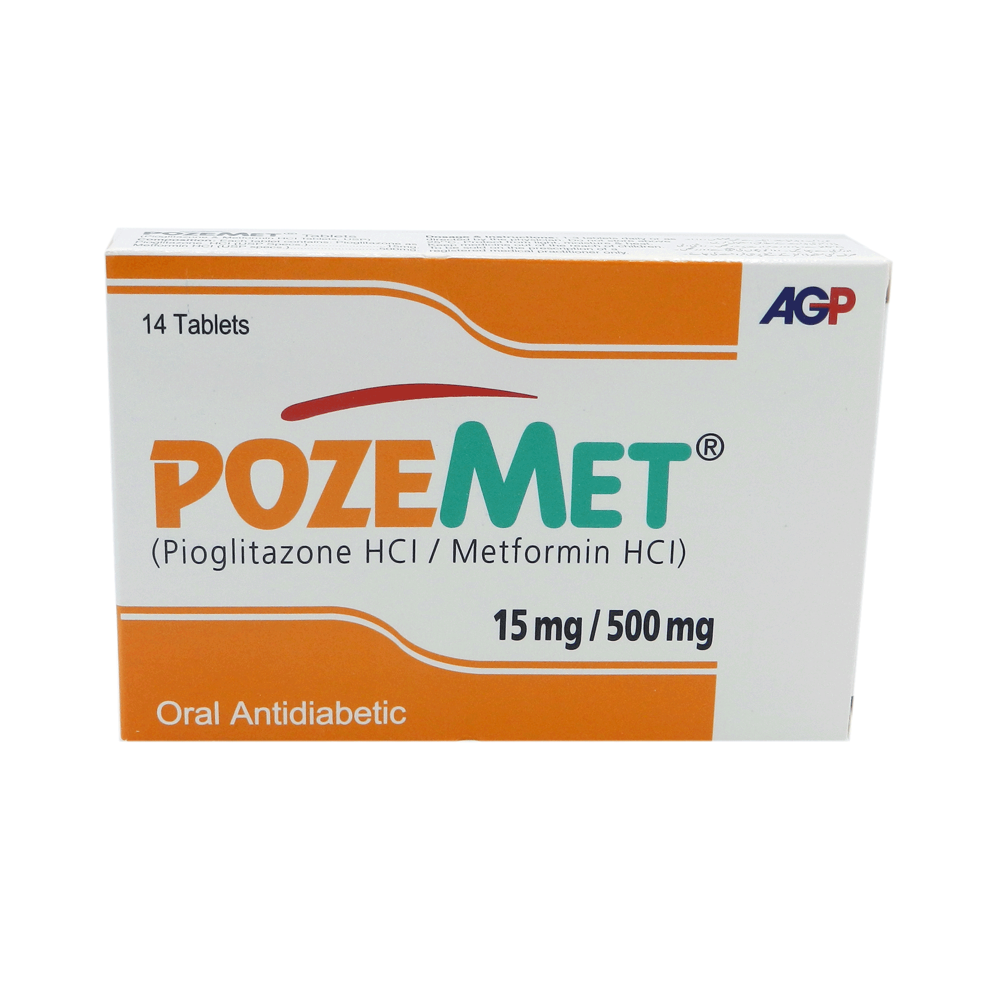 Poze Met tablet 15/500 mg 14’s