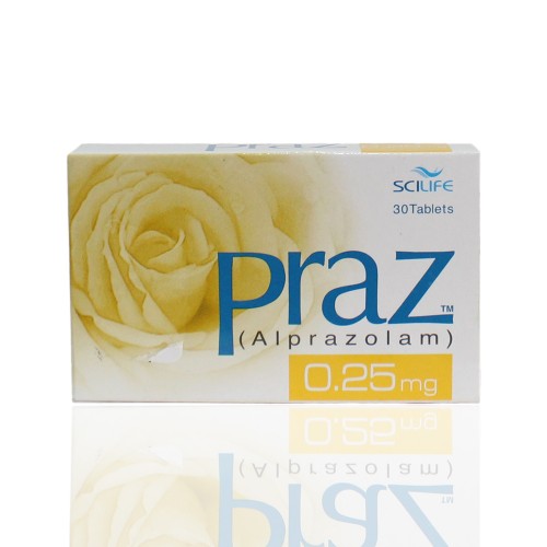 Praz tablet 0.25 mg 3×10’s(Alprazolam)
