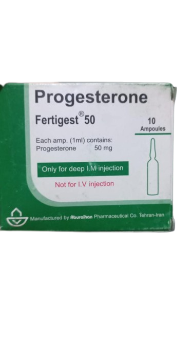 Progesterone 50mg injection with 10 ampules^