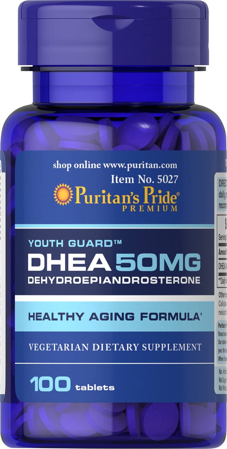 Puritan Pride Dhea 50 Mcg 100 Tablets (Imp)