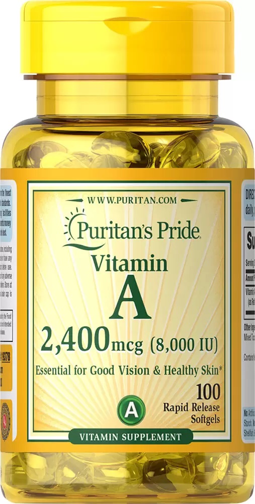 Puritan Pride Vitamin A 8000 Iu 2400Mg (Imp)