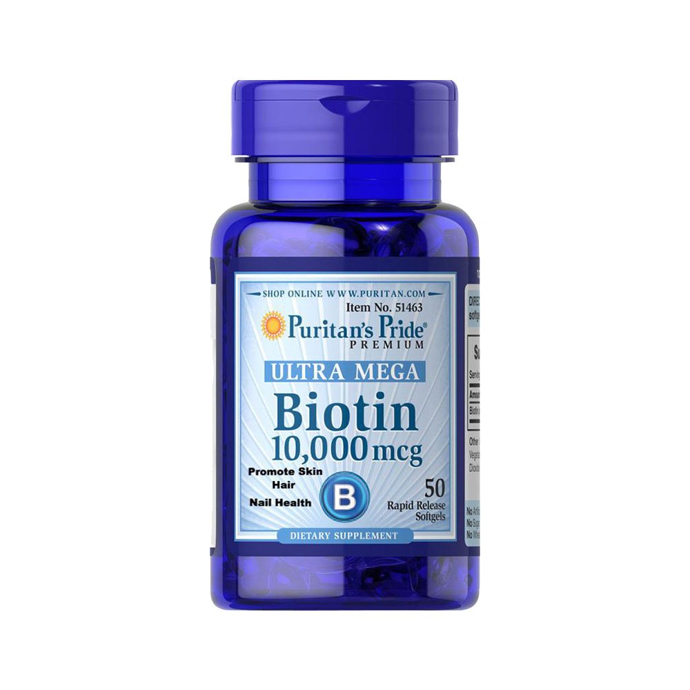 Puritans Pride Biotin 10000mg 50 Softgels
