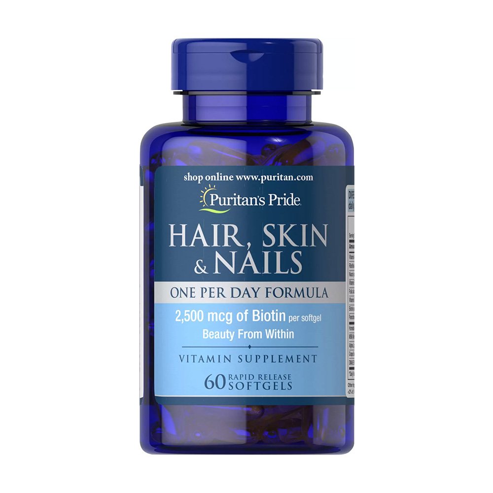 Puritans Pride Hair, Skin & Nails One Per Day Formula 60 Softgels
