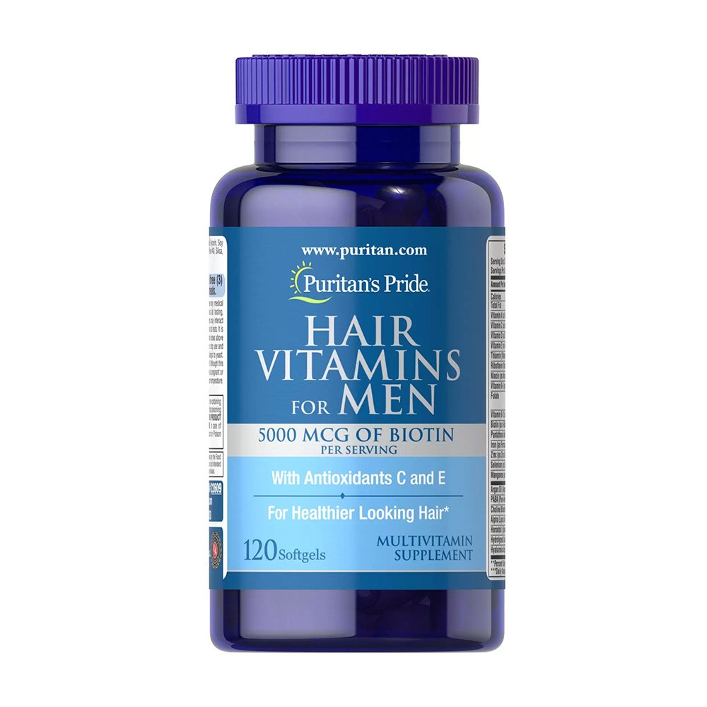Puritans Pride Hair Vitamins For Men 120 Softgels