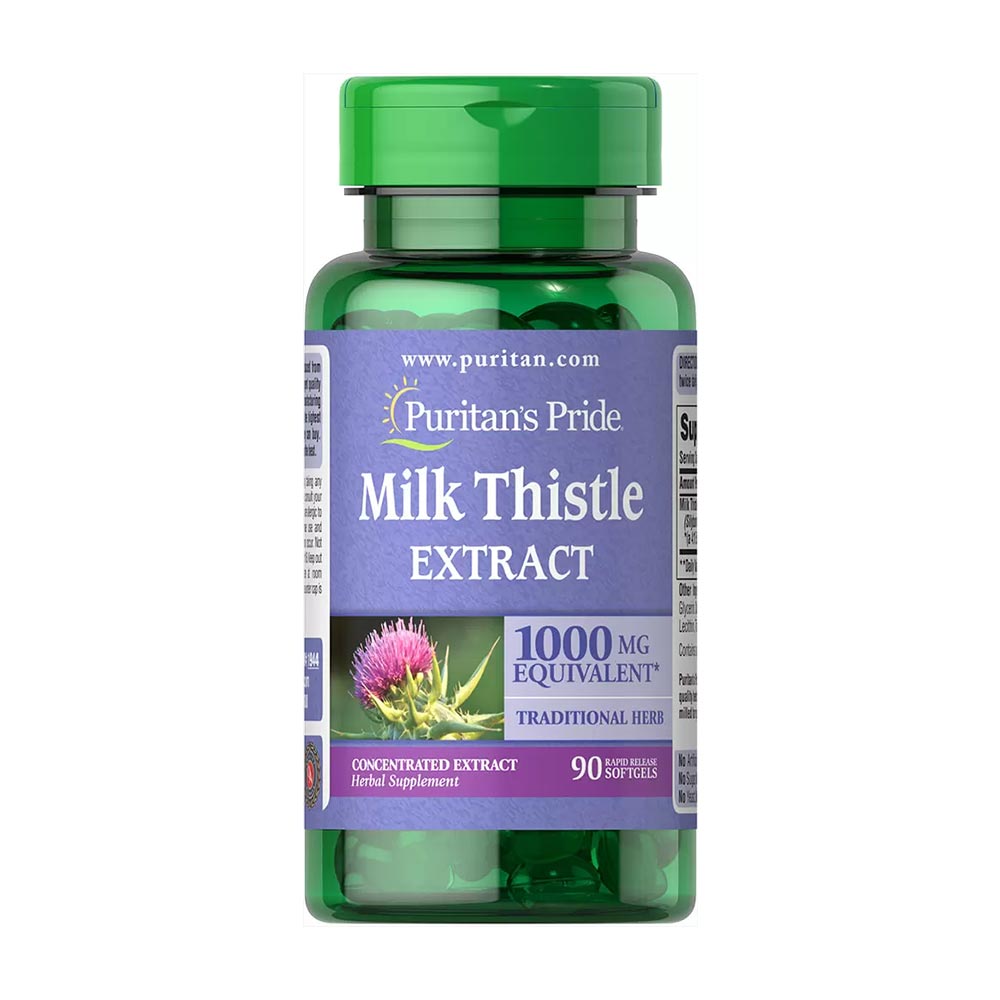 Puritans Pride Milk Thistle Extract 1000mg 90 Softgels