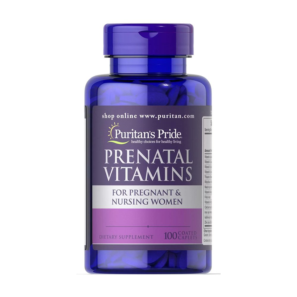 Puritans Pride Prenatal Vitamins 100 Caplets