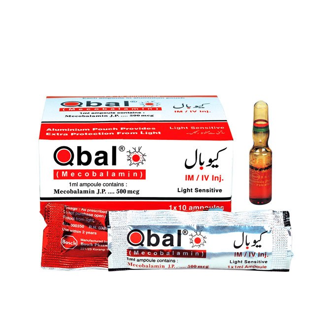 Qbal Injection 500 mcg 10 Amp